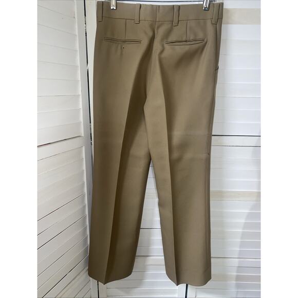 Vintage Sears The Men's Store Polyester 3 Piece Suit Khaki Tan Brown 39R - Picture 13 of 15